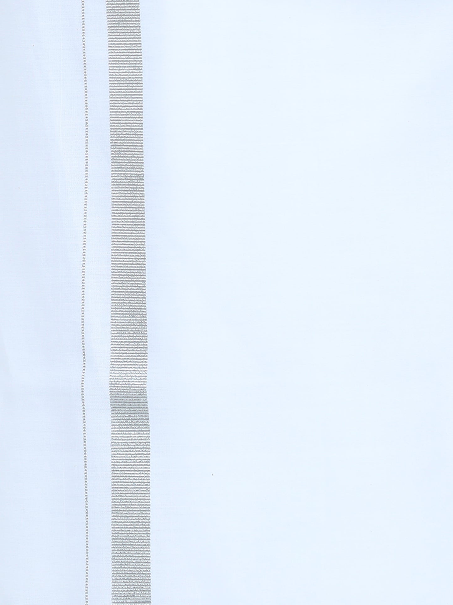 Reliance Silver Dhoti With White Jari Border