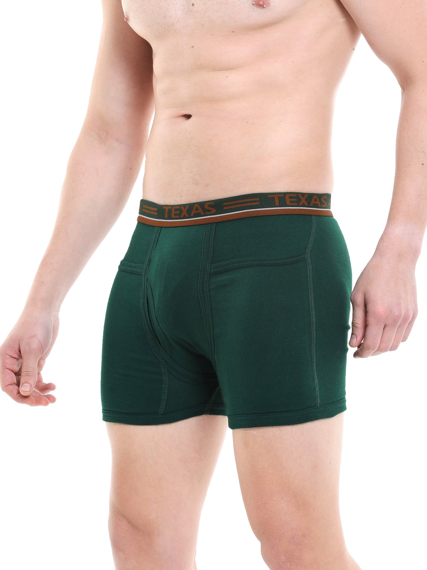 Texas Men's Rib Two Pocket Trunk - Solid Colours