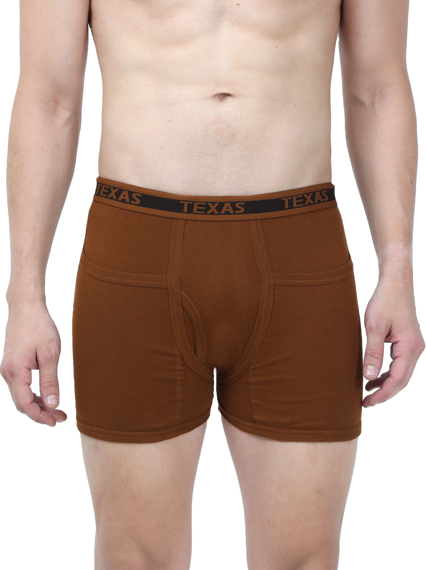 Texas Men's Rib Two Pocket Trunk - Solid Colours (pack of 3)