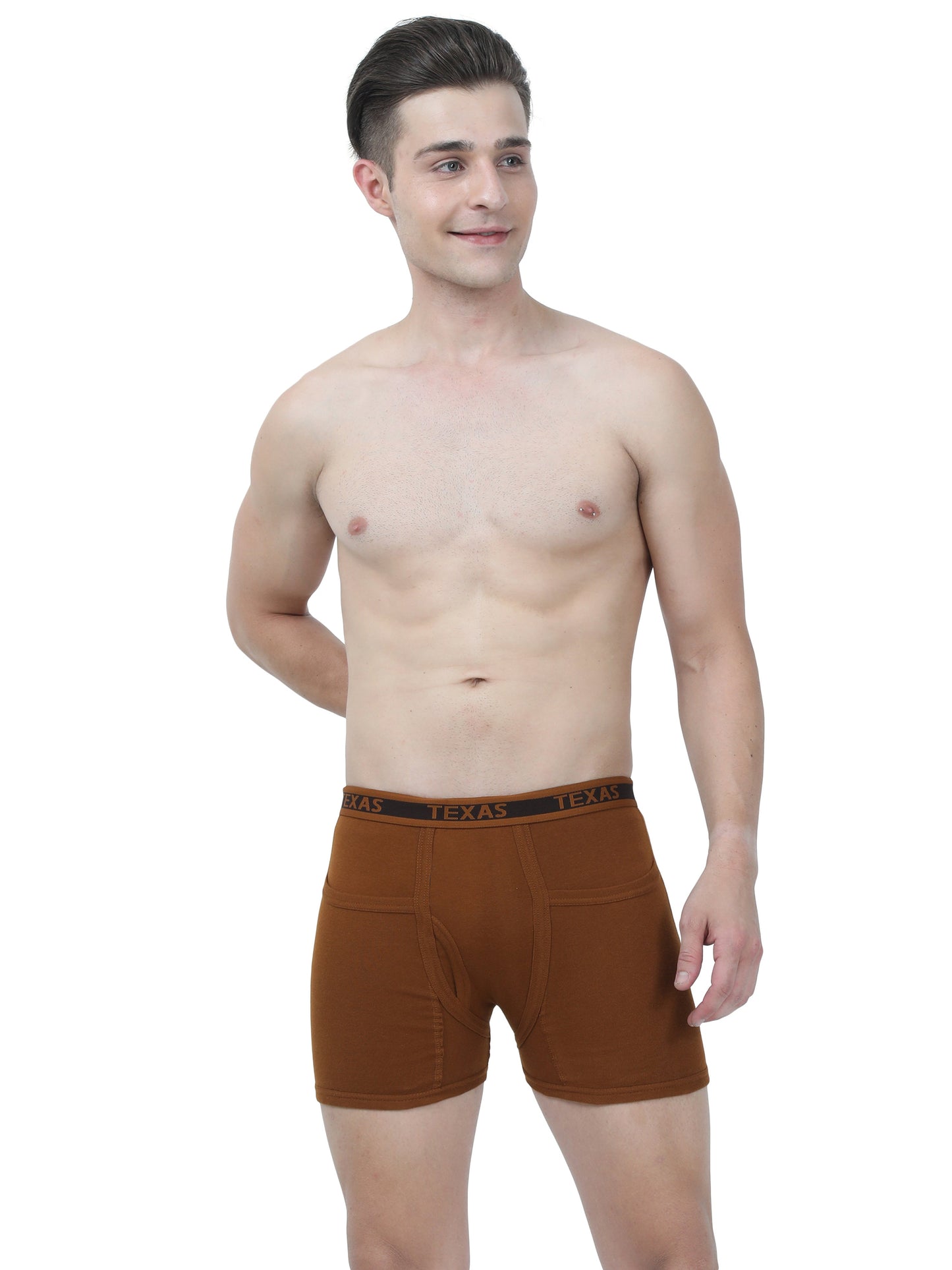 Texas Men's Rib Two Pocket Trunk - Solid Colours (pack of 3)