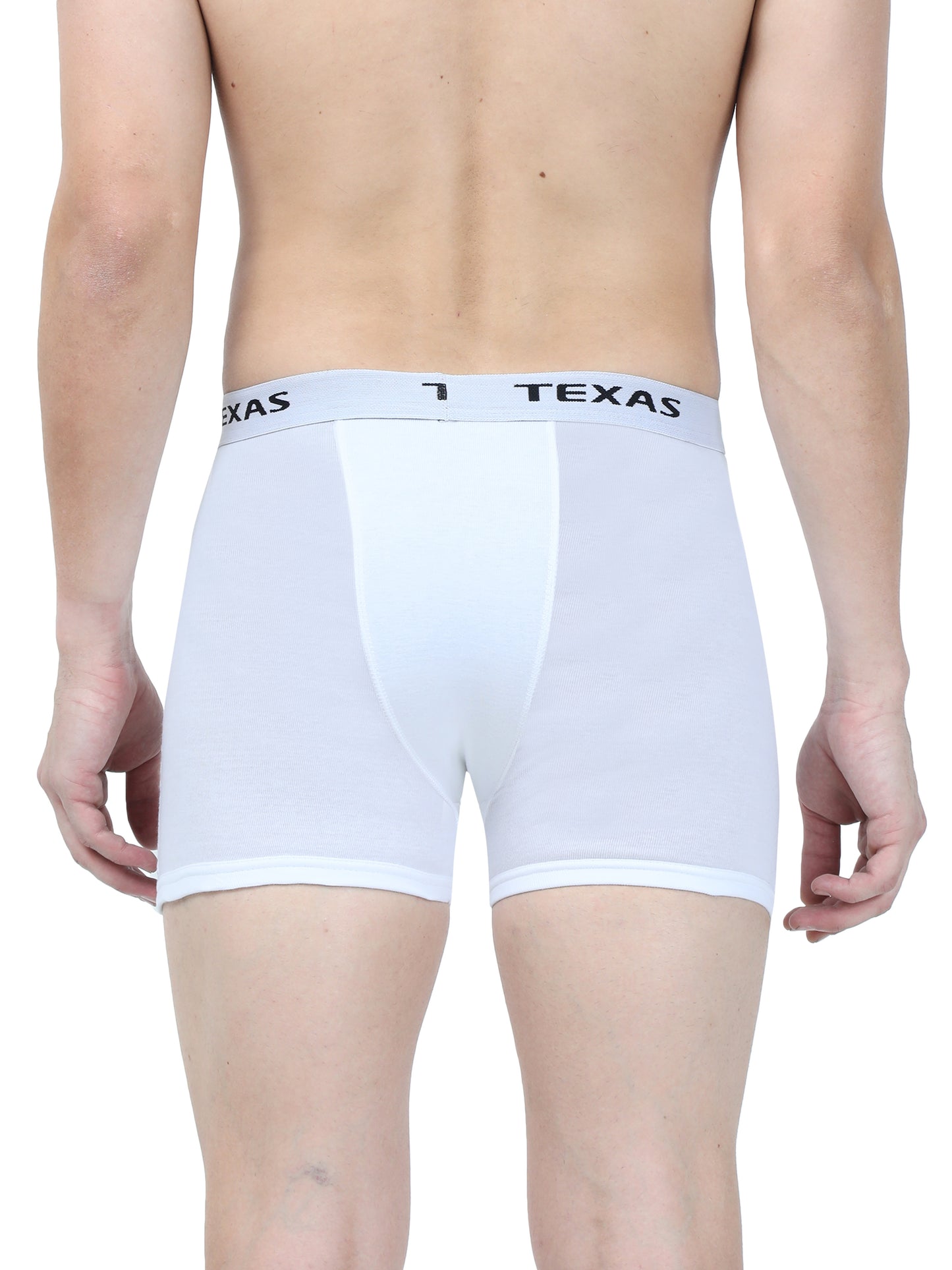 Texas Men's White Rib Two Pocket Trunk - Pack of 3
