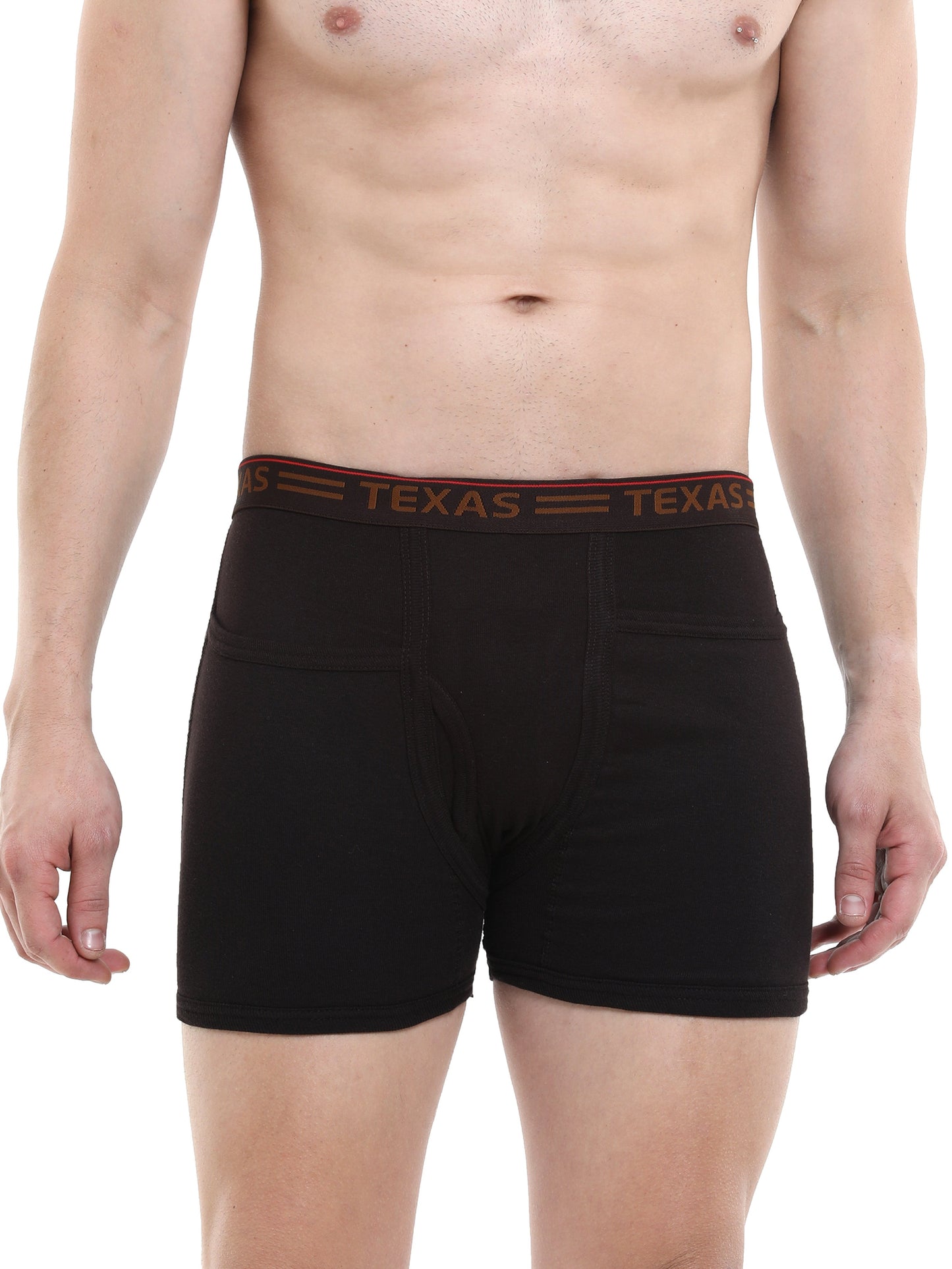 Texas Men's Rib Two Pocket Trunk - Solid Colours (pack of 3)