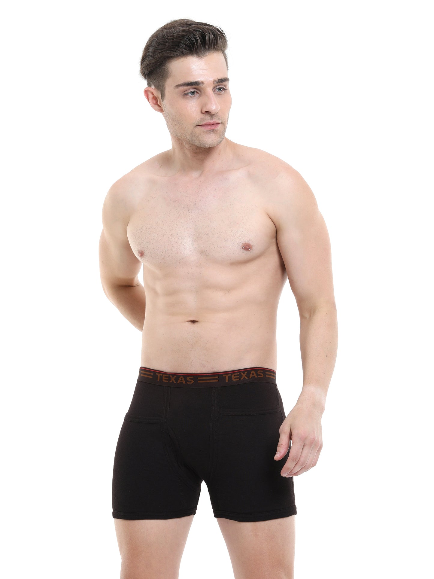 Texas Men's Rib Two Pocket Trunk - Solid Colours (pack of 3)
