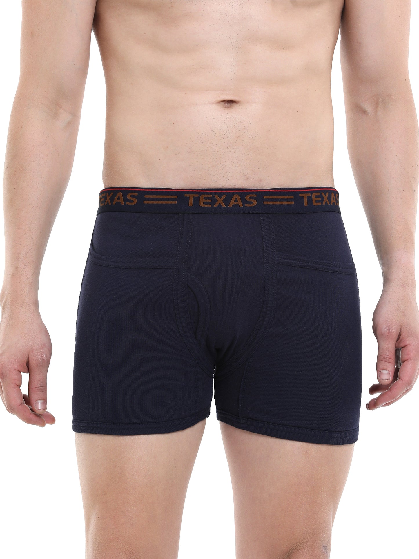 Texas Men's Rib Two Pocket Trunk - Solid Colours (pack of 3)
